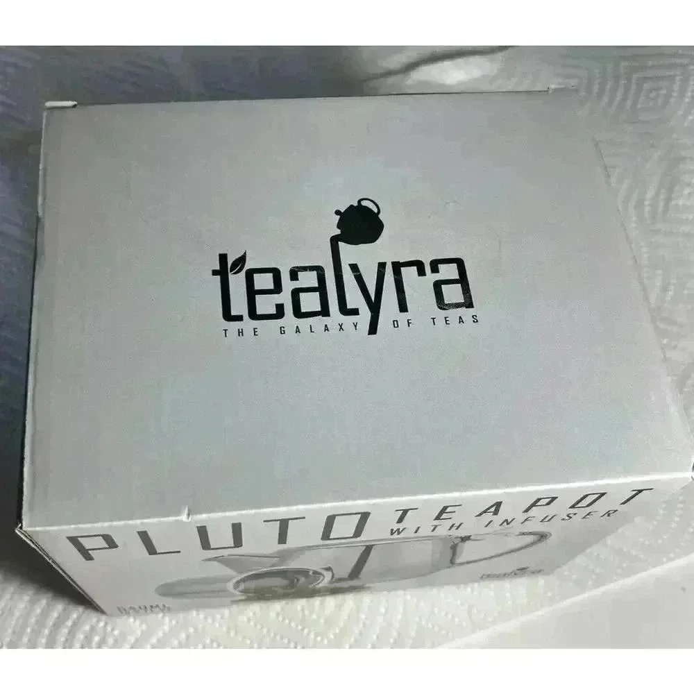 Tealyra Pluto Teapot With Infuser Silver 540 ML 18.2 FL OZ New In Box